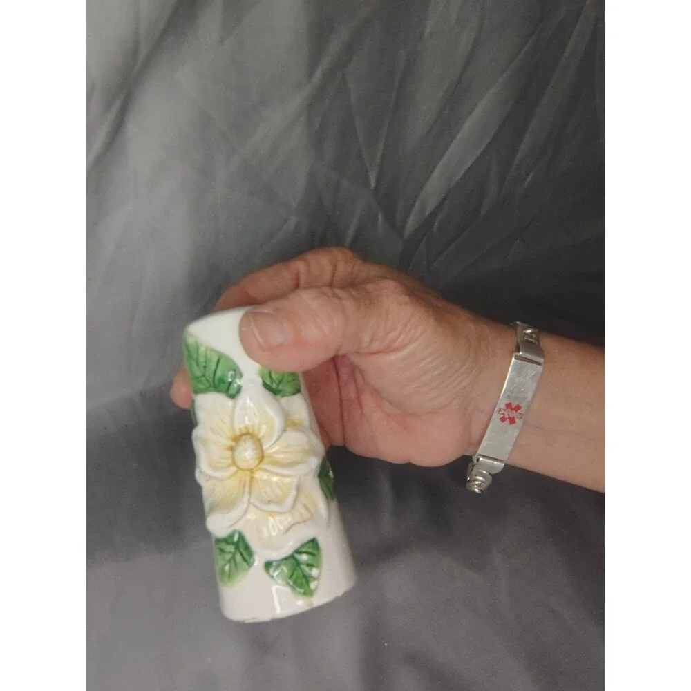 Vintage Wang’s International Magnolia Salt and Pepper Shaker Set